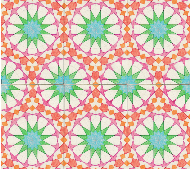 EEN ISLAMITISCH PATROON INKLEUREN